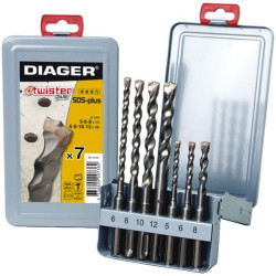 Coff métal. 7pcs twister-plus l110 Dia.5-6-8 l160Dia.6-8-10-12