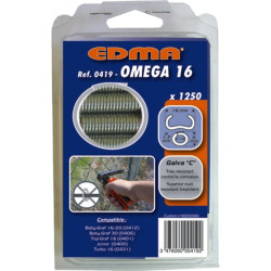 Agrafes omega 16 verte / 250