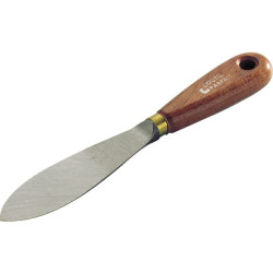 Couteau a mastiquer acier bois