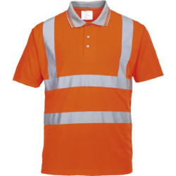 Polo hivi manche courte orange t.3xl