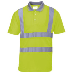 Polo hivi manche courte jaune t.m