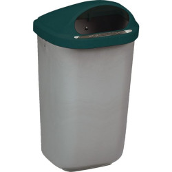 Corbeille murale xerios- 50 l gris vert