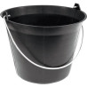 Seau plastique noir 11 litres anse 5,3