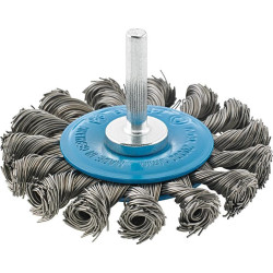 Brosse circulaire acier t orsadée 75x6x mm format
