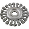 Brosse circulaire acier torsadée 115x mm format