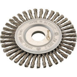 Brosse circulaire acier torsadée 125x6x mm format