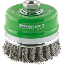Brosse-pinceau inox m14 torsadée 80x0,5mm format