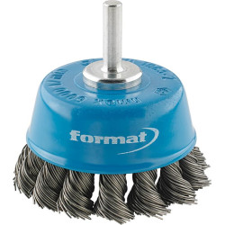 Brosse boisseau acier tor sadée 6mm 65x0,5mm format