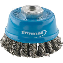 Brosse boisseau acier m14 torsadée 65x0,35mm forma t