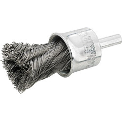 Brosse-pinceau acier torsadée 6mm 23x29x0,35mm format