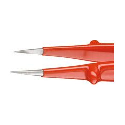 Brucelles haute précision vde pointues droites 130mm knipex