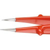 Brucelles haute précision vde pointues droites 130mm knipex