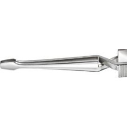 Brucelles becs croisés forme trapèze nickelées 160mm knipex