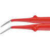 Brucelles haute precision vde coudees 150mm knipex