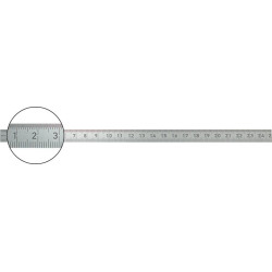 Règle graduée souple acie r 150x13mm inox format