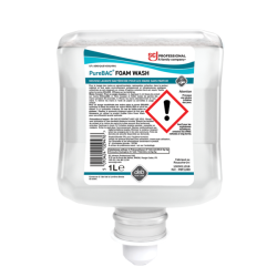 Mousse lavante deb purebac foam wash bactericide et fongide cartouche 1l