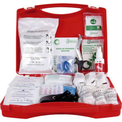 Trousse secours pleine polypro asep btp 10 rouge
