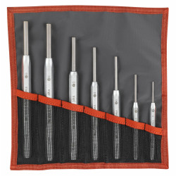 Jeu de 7 chasse-goupilles en trousse (2 à 10 mm)