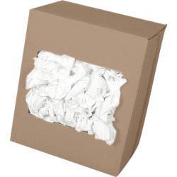 Chiffon essuyage blanc special sans motif carton 10kg