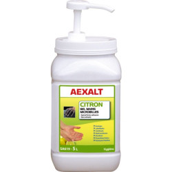 Savon gel microbille sans solvant parfum citron pot 3 l avec pompe