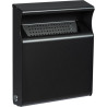Cendrier mural exterieur acier manganese 1 l - 282 x 150 x 60 mm