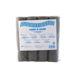 Laine d'acier sachet de 12 tampons