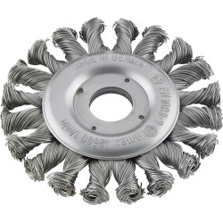 Brosse circulaire inox dr oite/gauche torsadée 125x 0,35mm format