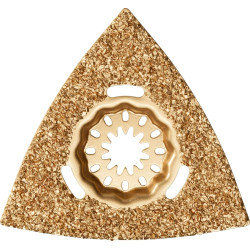 Râpe carbure triangle, pe rforé 80mm fin ue 1 pièce starlock