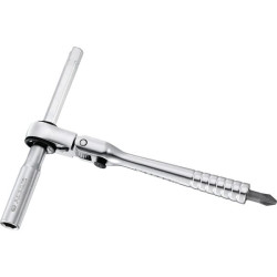 Cliquet 1/4'' compact tete flexible 180°