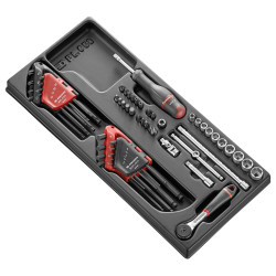 Module XL cliquet douilles 1/4'' + 2 JP