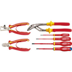 Jeu de 3 pinces + 4 tournevis isolés 1000v