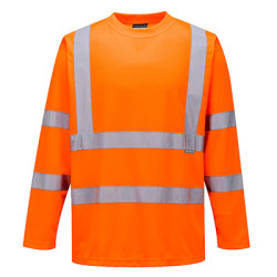 T-shirt hivis manches longues orange, xl