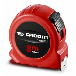 Mesure 8 m avec blocage, ruban nylon 25 mm, double faces