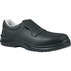 Mocassin noir structure en microfibre safety dry hydrofuge t.35
