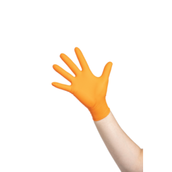 Gant nitrile herkul grip orange taille l- boite de 100 unités