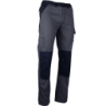 Sulfate pantalon bicolore multipoches -t44 gris sombre/noir