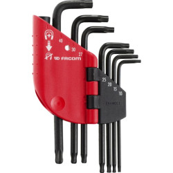 Jeu de 7 clés mâles torx/resistorx sur étui