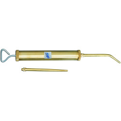 Seringue laiton 250 ml becs droit et coude