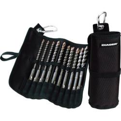 Foret sds+ booster-plus en trousse 10 forets lg 160 de 6 à 14 mm
