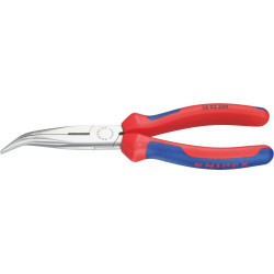 Pince téléphone polie coudée avec branches multicomposant 200mm knipex