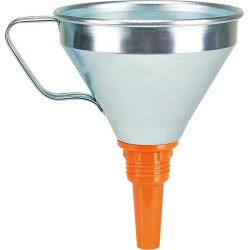 Entonnoir fer blanc avec tamis 02344 ø 200mm 3,2l pressol