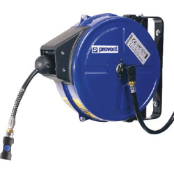 Enrouleur ac pu/pvc 8x12 12 m avec raccord rapide de securite mono impulsion