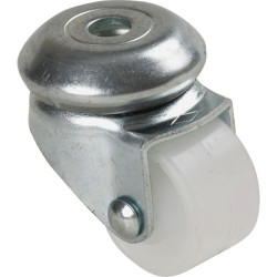 Roulette serie unic plastique blanc pivotante diam. 30 h. 50