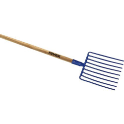 Fourche a cailloux a douille 9 dents 35 cm manche pomme 1350 x 38