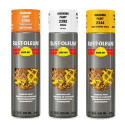 Marquage rouge orange fluorescent aerosol 500ml