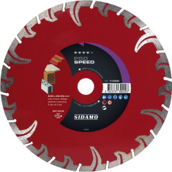 Disque diamant pro speed d. 125 x 22,23 x h 7,5 tronçonnage à sec et à eau