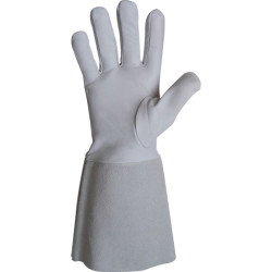 Gant tout fleur d'agneau manchette 14 cm taille 10