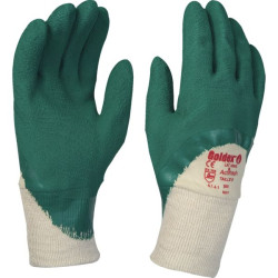 Gant latex sur support coton interlock dos aere taille 9