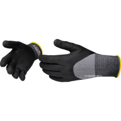 Gant 3/4 enduit nitrile mousse picots nitrile sur paume t09