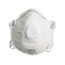 Masque coque jetable avec soupape ffp2 - boite de 10